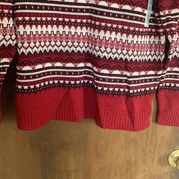 Relist 2/21 ❌ Croft & barrow classic crewneck fair isle sweater LP - Picture 11 of 16
